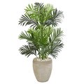 Nearly Naturals Paradise Palm Artificial Tree in Sand Colored Planter 5690